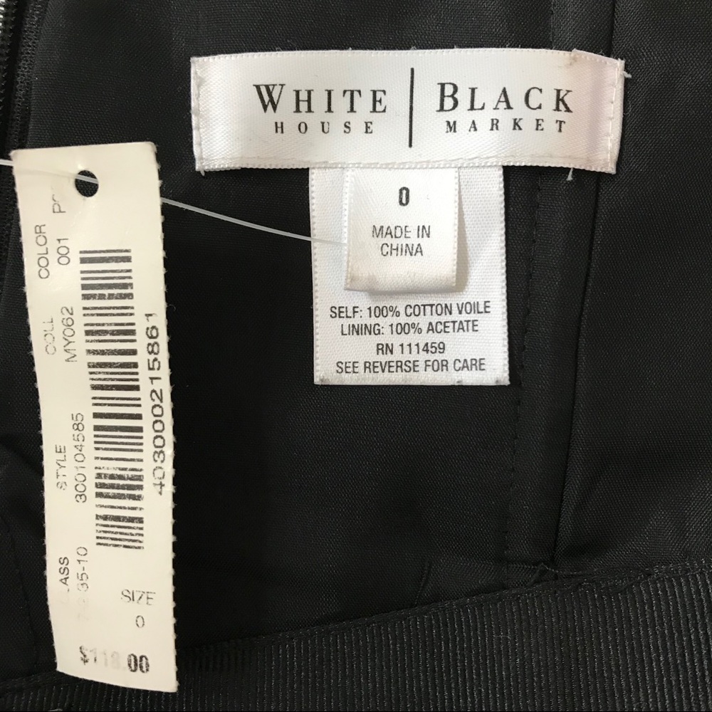 NWT White House Black Market Strapless Midi Dress - Picture 7 of 9